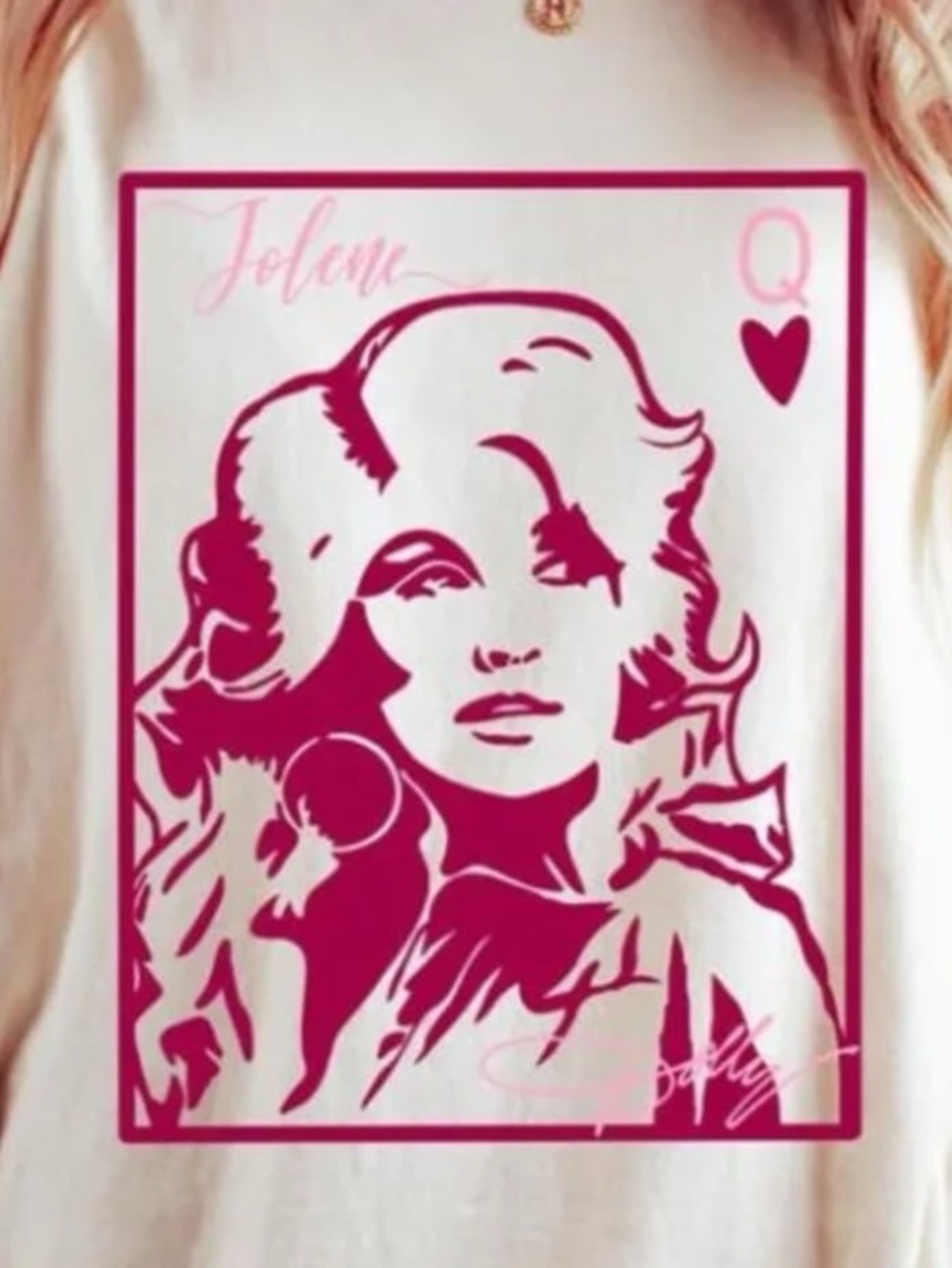 Cream Short-Sleeve Tee with Pink Dolly Graphic - Picture 2 of 4